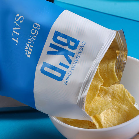 BK'D Salt Oven Baked Chips 65% Less Fat 
